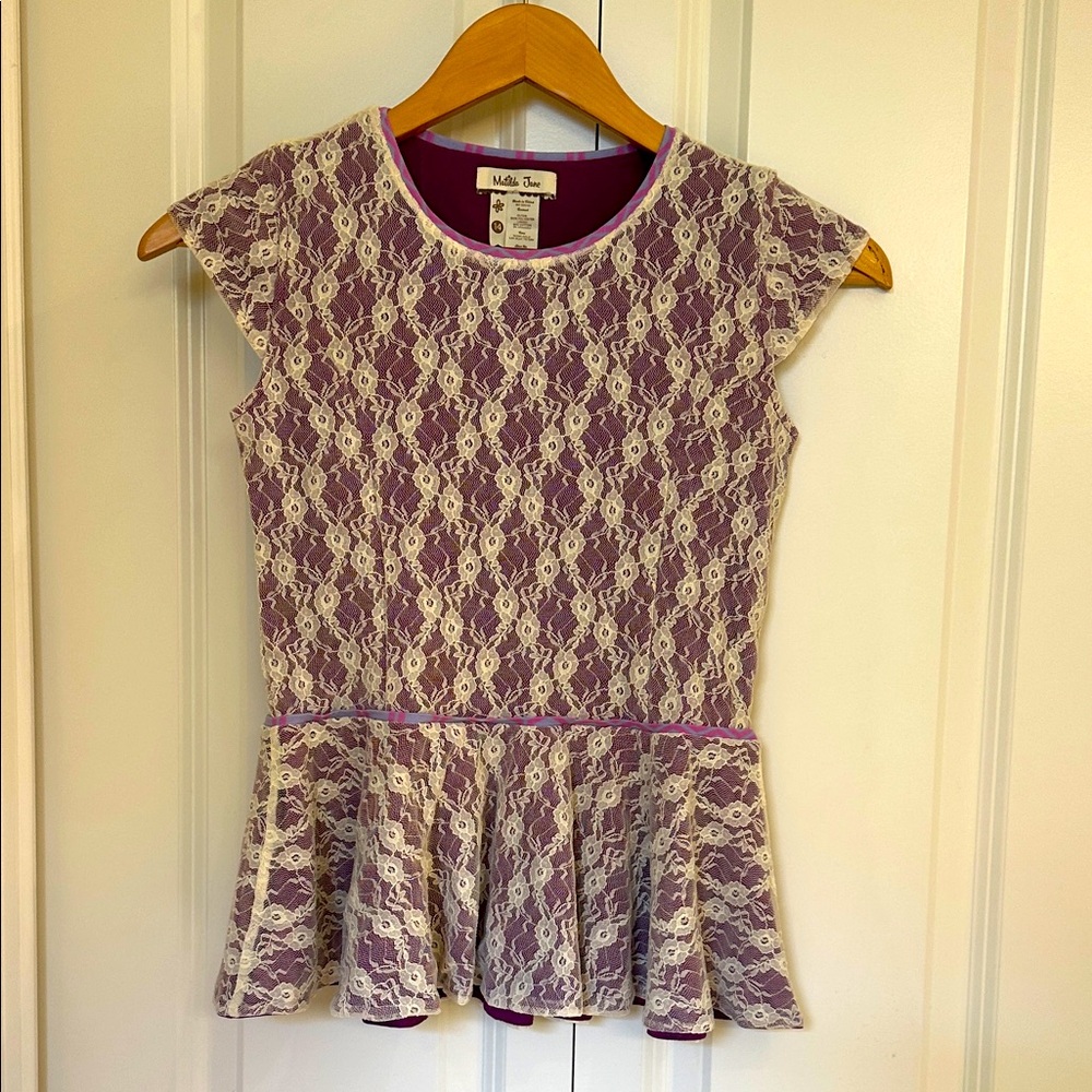 Matilda Jane sz 14 Lace Top